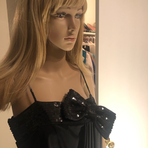 Ladies black cocktail dress by Party Formals. - Picture 2 of 7